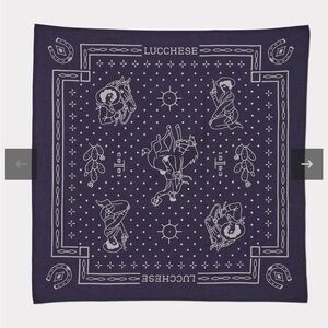 Lucchese Navy Western Bandana